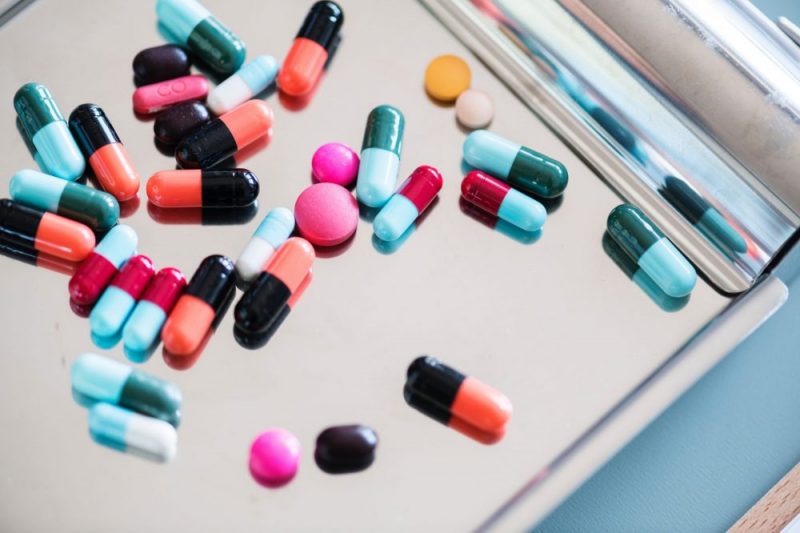 Medications on a clip board