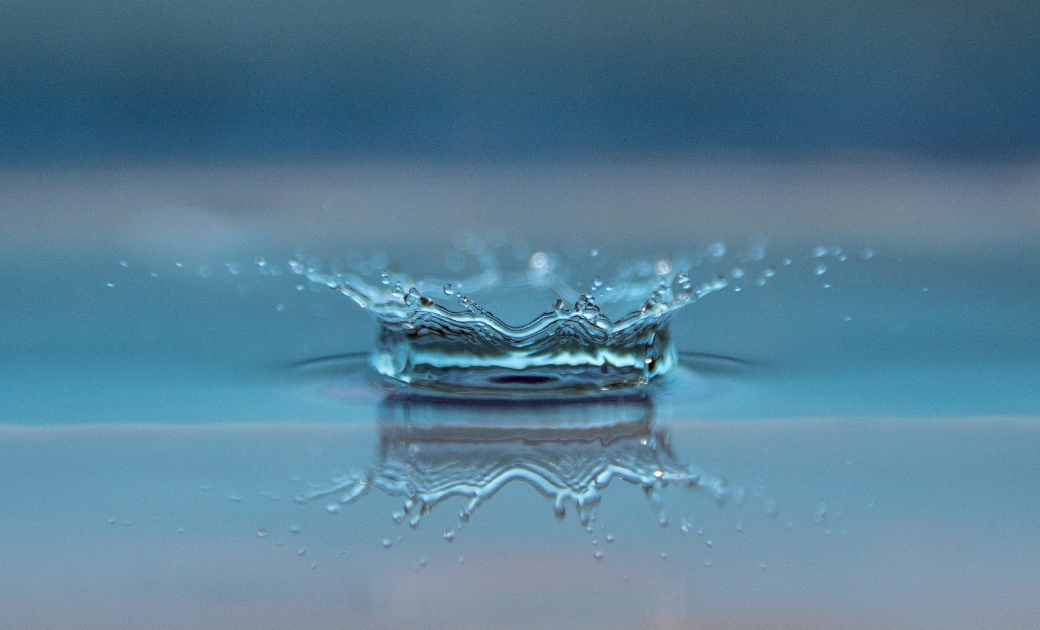Blue splash
